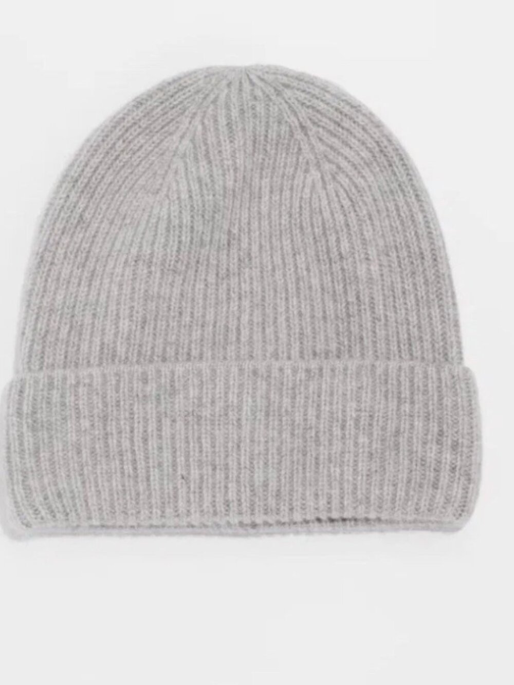&Other Stories Women's Cashmere Knitted Beanie Hat Gray One Size